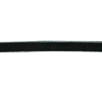10mm Black poly Satin with White Edge ribbon