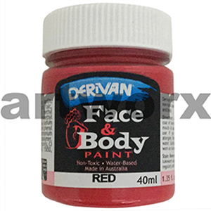 Red Derivan Face & Body Paint 40ml