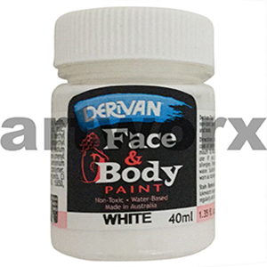 White Derivan Face & Body Paint 40ml