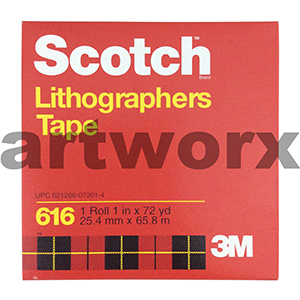 25.4mm x 65.8m Lithographers Scotch Tape Roll