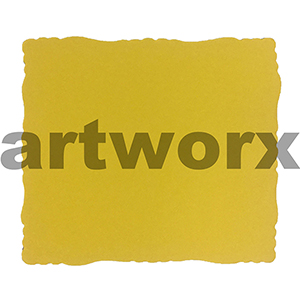 Yellow 9.5x11cm Roman Edge Card