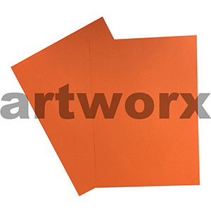 Orange 255x30mm 125gsm 500 Sheet Ream Prism Cover Paper