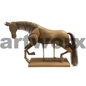 16" Mannequin Horse Light Wood