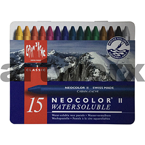15pc Neocolor Caran D'Ache Water Soluble Crayons