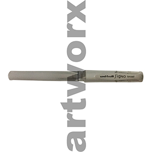 0.1mm White Broad Gel Impact Pen Uniball