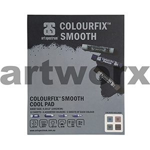 340gsm 24x30cm Cool Smooth 12 Sheet Colourfix Art Spectrum Pad