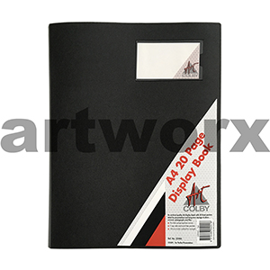 A4 Colby Refillable Display Book Black