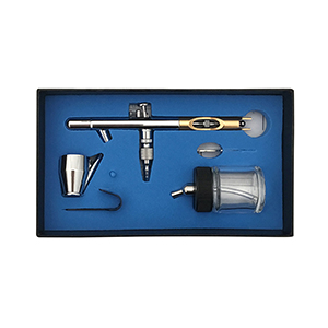 Silver & Gold Airbrush with Bottle & Accessories Pro Hart Swagger