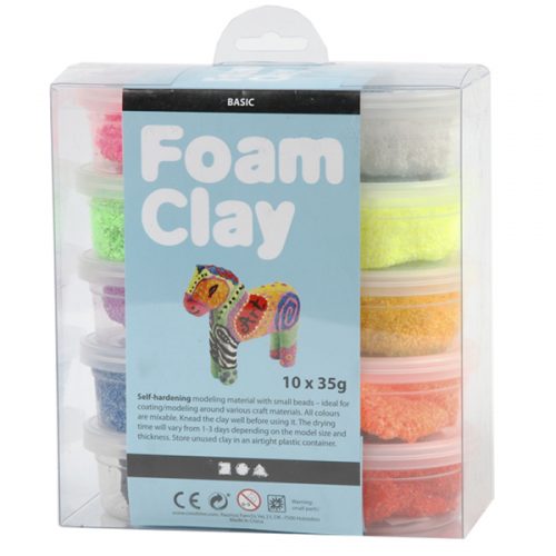 10pc Basic Foam Clay