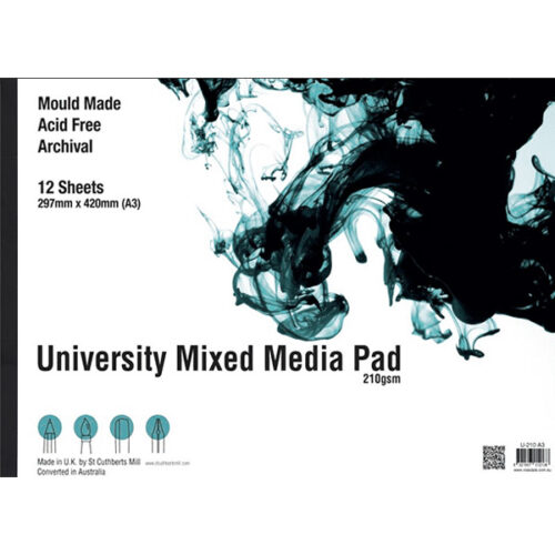 210gsm A3 Mixed Media University Pad