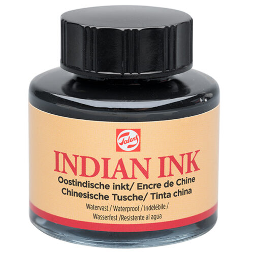 30ml Black Indian Ink Waterproof Royal Talens