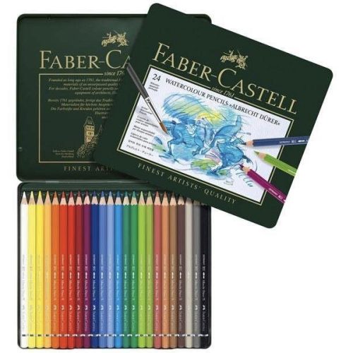 24pc Albrecht Durer Watercolour Pencils Tin Faber-Castell