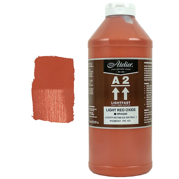 Buy Light Red Oxide A2 Chroma 1 litre Acrylic Paint, Light Red Oxide Acrylic  Paint, Student Paint, Acrylic Paint for Beginners: Victoria, Australia at