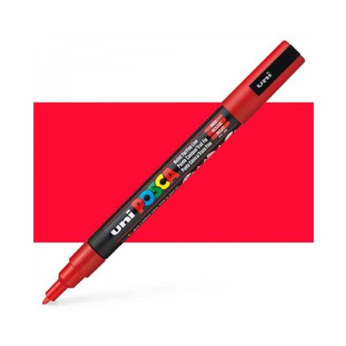 Red 3m Posca Acrylic Paint Markers