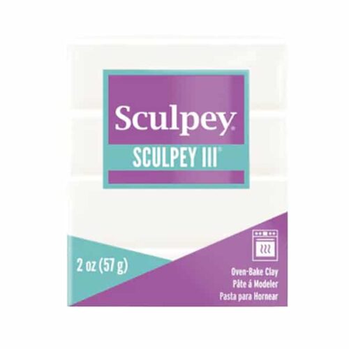 001 White Sculpey III Oven Bake Clay