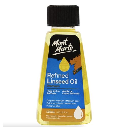 Refined-Linseed-Oil-125ml-Mont-Marte-Artworx-Art-Supplies